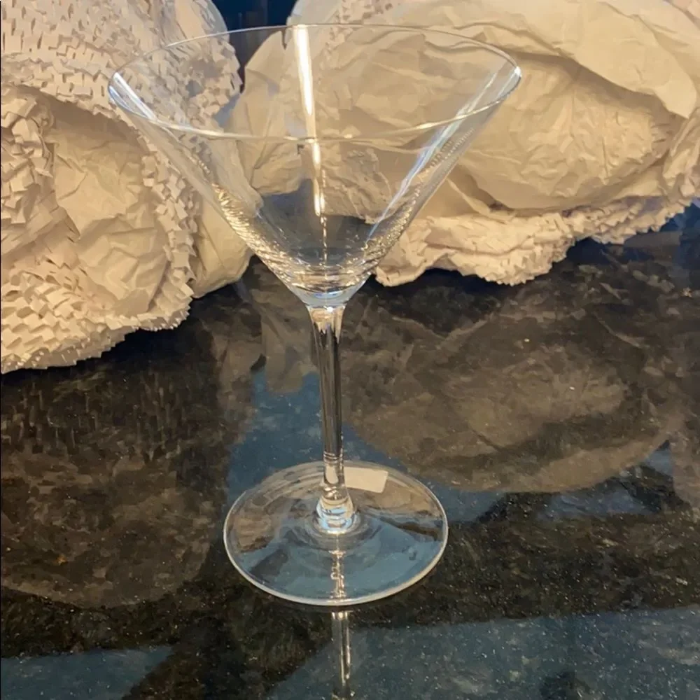 Crate&Barrel Clear Martini Glass